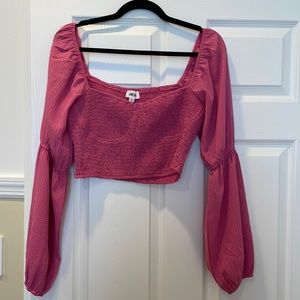 Pink top. Never worn, great condition